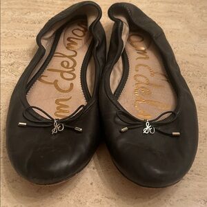 Sam Edelman Felicia Black Leather Flats - 11M